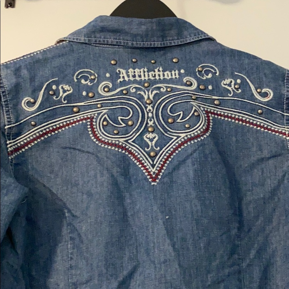 Affliction Button Up - image 7